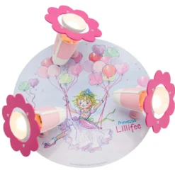 Elobra No. 130926 Deckenleuchte Rondell Prinzessin Lillifee Ballonschaukel 3-flammig,Rosa