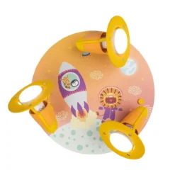 Elobra No. 137970 Deckenleuchte Rondell Little Astronauts Escape 3-flammig Orange