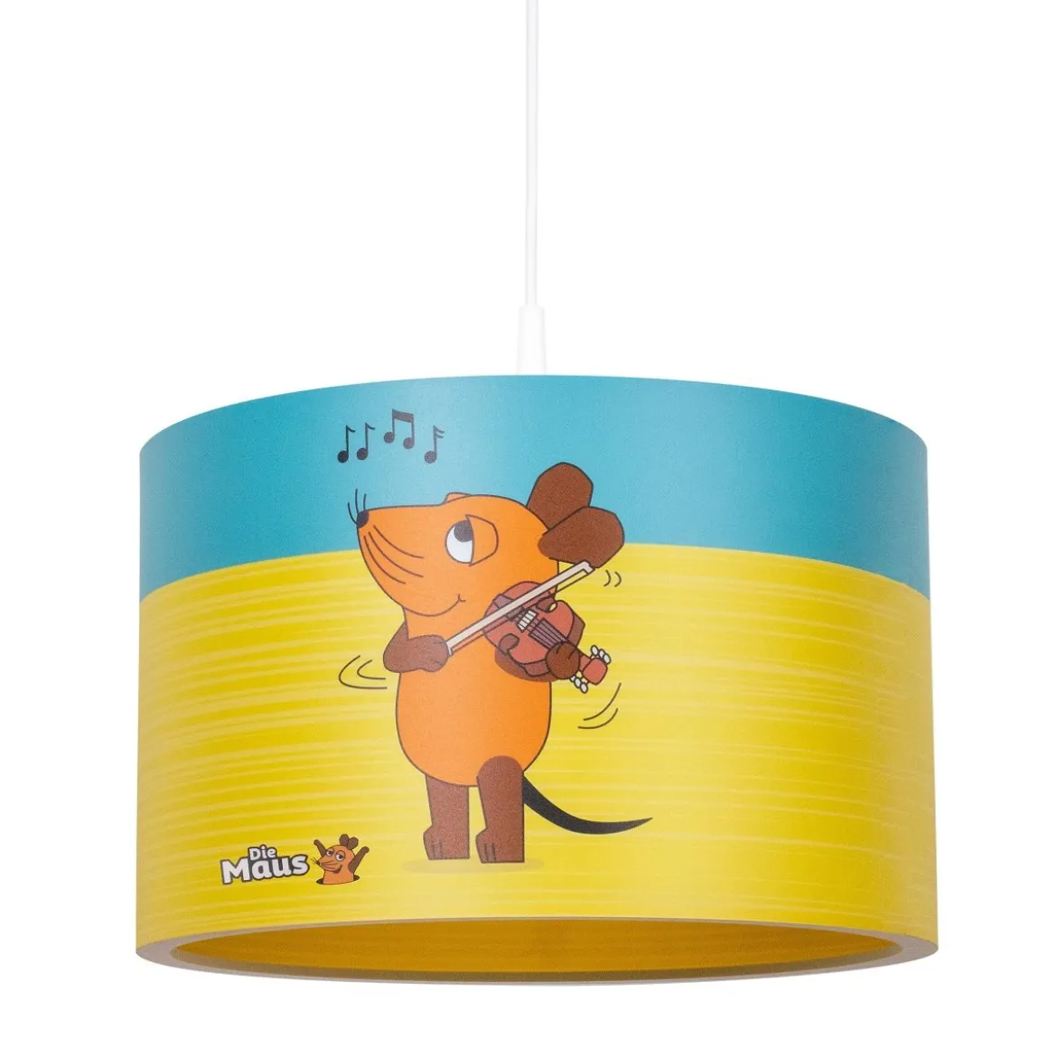 Elobra 140376 Pendelleuchte Maus petrol gelb E27 40cm