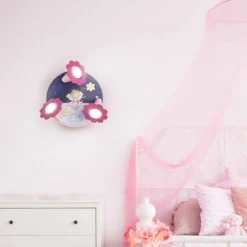 Elobra 138298 Prinzessin Lillifee Spot Rondell Gute Nacht Sternenzauber rosa