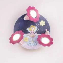 Elobra 138298 Prinzessin Lillifee Spot Rondell Gute Nacht Sternenzauber rosa
