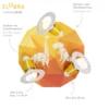 Elobra 139738 Spot Rondell Dinopoly 3-flammig orange E14