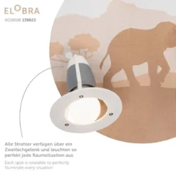 Elobra 139622 Spot Rondell Scandi Savanne 3-flammig sand orange E14