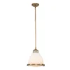 Elstead Amelia 1 Light Medium Pendelleuchte 1-flammig messing E27