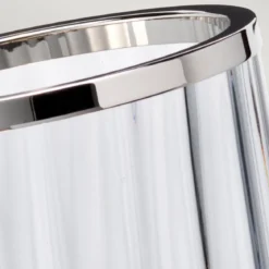 Elstead Arno Tischlampe Rauchglas poliertes Nickel