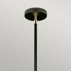Elstead Balance Pendelleuchte 1-flammig schwarz Lampenschirm weiss E27 45cm