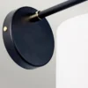 Elstead Balance Wandleuchte schwarz Lampenschirm weiss E27