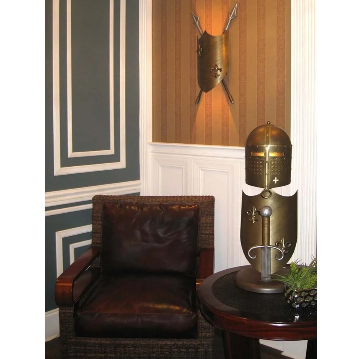 Elstead Crusader Wandleuchte 2-flammig bronze