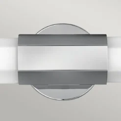 Elstead Facet Dual LED Wandleuchte chrom opal