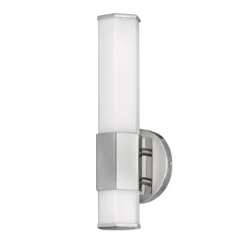 Elstead Facet LED Wandleuchte chrom poliert opal IP44