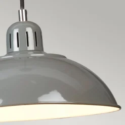Elstead Franklin Hängeleuchte Grau 1-flammig 30cm