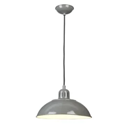 Elstead Franklin Hängeleuchte Grau 1-flammig 30cm