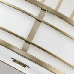 Elstead Fusion 3 Light Pendelleuchte 3-flammig messing natur lackiert E27