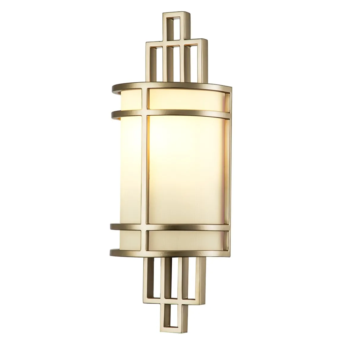 Elstead Fusion 1 Light Wandleuchte 1-flammig messing natur lackiert E27
