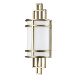 Elstead Fusion 1 Light Wandleuchte 1-flammig messing natur lackiert E27