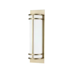 Elstead Fusion 2 Light Wandleuchte 2-flammig messing natur lackiert E27