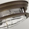 Elstead Hadrian 2 Light Deckenleuchte Glas klar ölgeriebene Bronze
