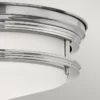 Elstead Hadrian 2 Light Deckenleuchte Glas opal Chrom