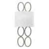 Elstead Jules 2 Light Wandleuchte nickel Leinen 2-flammig