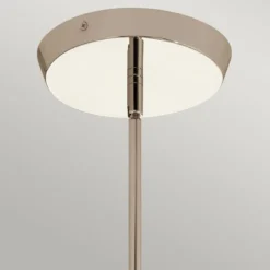 Elstead Kayva LED Kronleuchter 4-flammig Nickel Glas klar 3000K