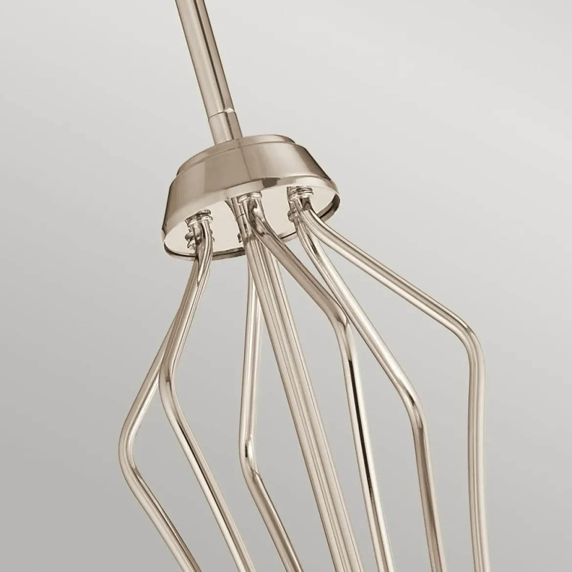 Elstead Kayva LED Kronleuchter 6-flammig Nickel klar 3000K