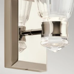 Elstead Kayva LED Wandleuchte 1-flammig Nickel klar IP44