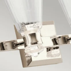 Elstead Kayva LED Wandleuchte 4-flammig Nickel klar IP44