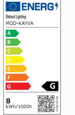 Elstead Kayva LED Wandleuchte 4-flammig Nickel klar IP44
