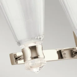 Elstead Kayva LED Wandleuchte 4-flammig Nickel klar IP44
