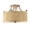Elstead Lighting Abbey 3-Light Deckenleuchte Beige 3-flammig E27