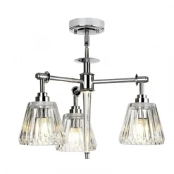 Elstead Lighting Agatha 3-Light Deckenleuchte Chrom poliert 3-flammig G9 IP44
