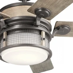 Elstead Lighting Ahrendale Deckenventilator LED Eisen