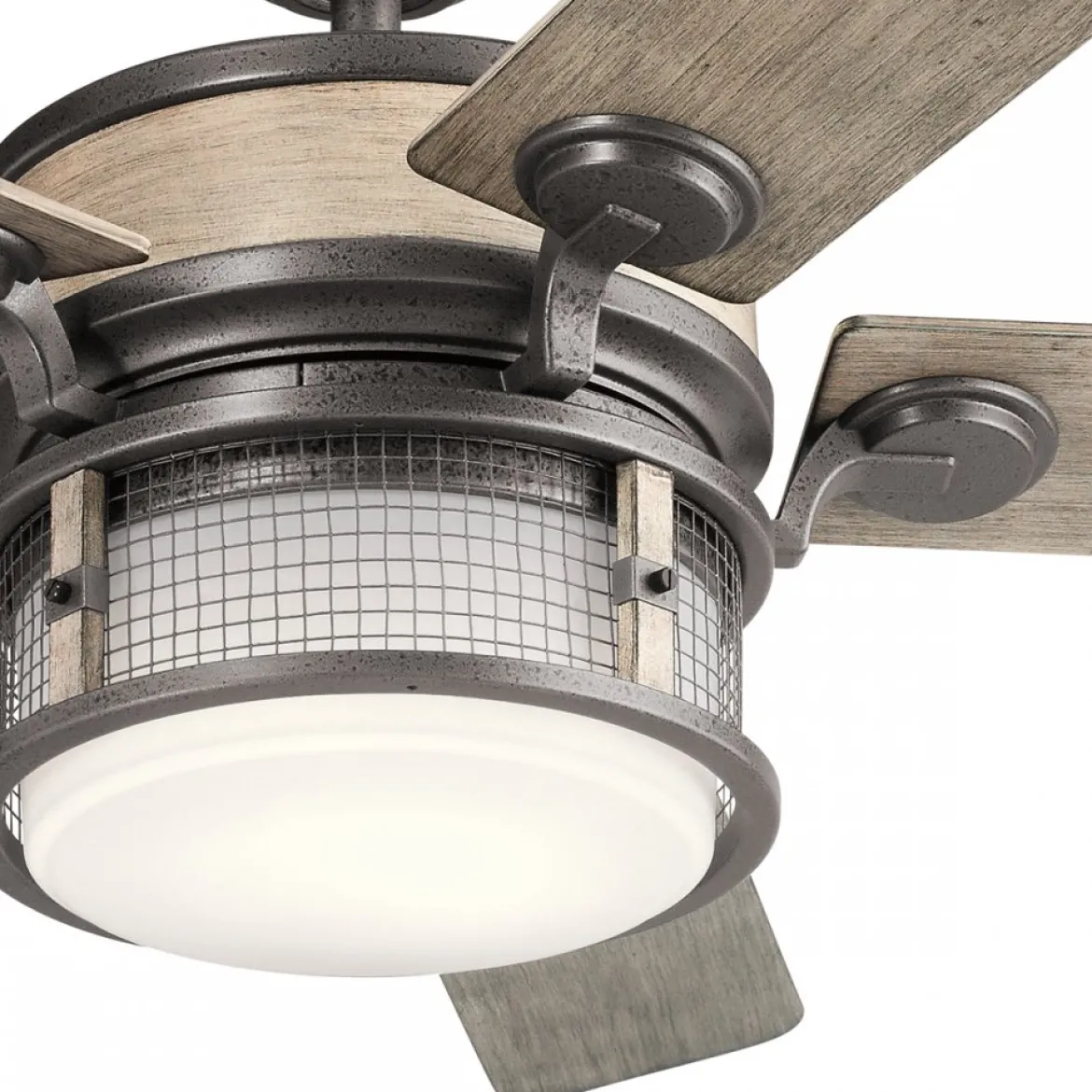 Elstead Lighting Ahrendale Deckenventilator LED Eisen