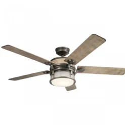 Elstead Lighting Ahrendale Deckenventilator LED Eisen