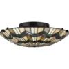 Elstead Lighting Alcott Deckenleuchte 2-Light Tiffany-Stil Bronze E27