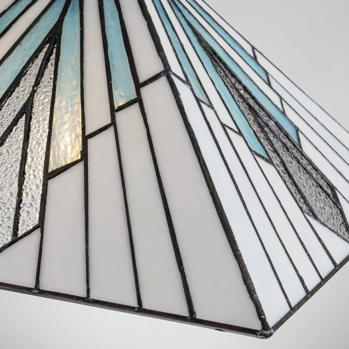 Elstead Lighting Alderley Pendelleuchte 2-Light Bronze E27 Tiffany mehrfarbig