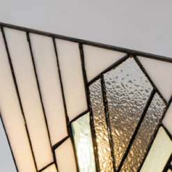 Elstead Lighting Alderley Wandleuchte Uplight 2-Light Bronze E14 Tiffany mehrfarbig