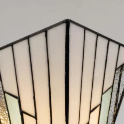 Elstead Lighting Alderley Wandleuchte Uplight 2-Light Bronze E14 Tiffany mehrfarbig