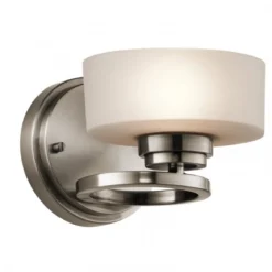 Elstead Lighting Aleeka 1-Light Wandleuchte 1-flammig G9 Silbergrau
