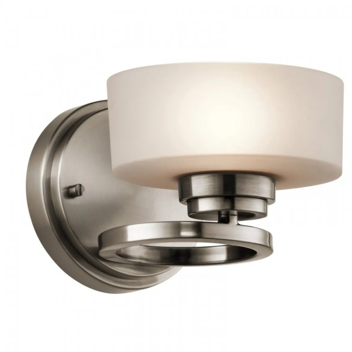 Elstead Lighting Aleeka 1-Light Wandleuchte 1-flammig G9 Silbergrau