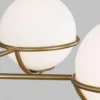 Elstead Lighting Apollo 5-Light Kronleuchter 5-flammig G9 messingfarben matt