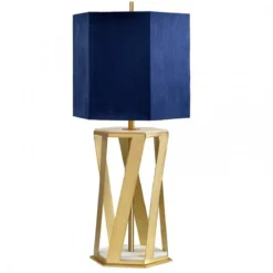 Elstead Lighting Apollo 1-Light Tischleuchte Messing gebürstet 87cm