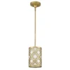Elstead Lighting Arabella 1-Light Pendelleuchte Gold 1-flammig E27