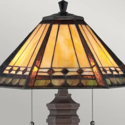 Elstead Lighting Arden Tischleuchte 2-Light Tiffany-Stil Bronze E27