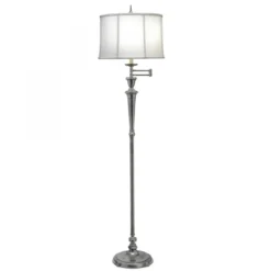 Elstead Lighting Arlington 1-Light Swing Arm Stehleuchte Antik Nickel 168cm