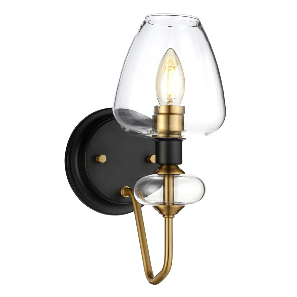 Elstead Lighting Armand 1-Light Wandleuchte Messing 1-flammig E14