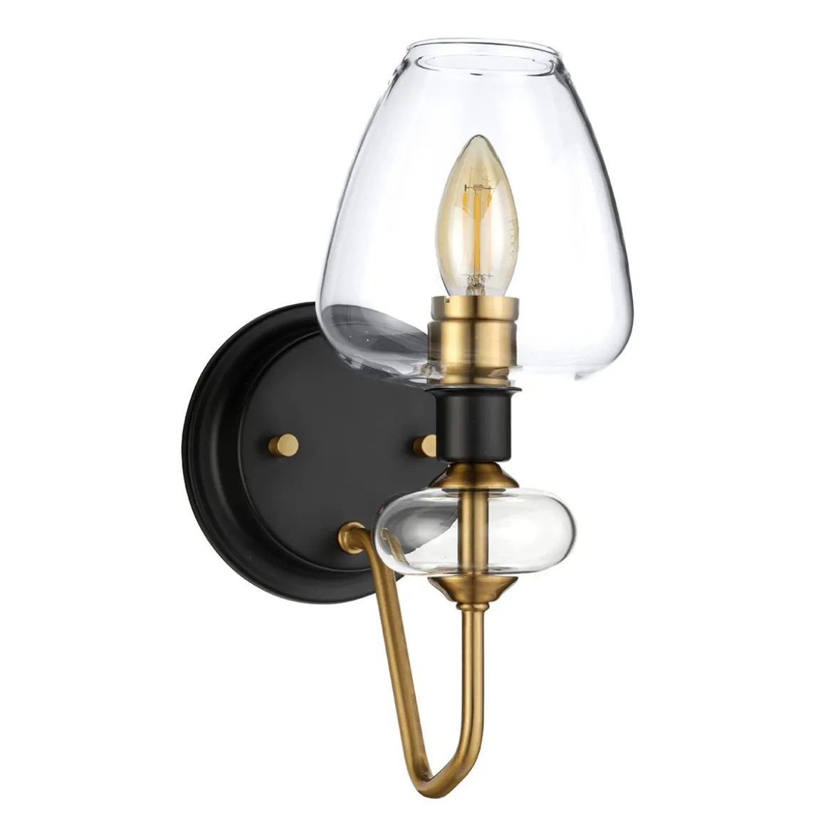 Elstead Lighting Armand 1-Light Wandleuchte Messing 1-flammig E14