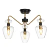 Elstead Lighting Armand 3-Light Deckenleuchte Messing 3-flammig E14