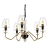 Elstead Lighting Armand 5-Light Kronleuchter Messing 5-flammig E14