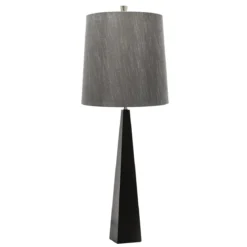 Elstead Lighting Ascent 1-Light Tischleuchte Schwarz 1-flammig 79cm E27